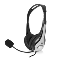 Headsets stereo com microfone e controlo de volume