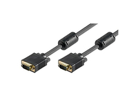 Cabo VGA/SVGA 15pin HD plug M/M com ferrites, CU,A