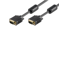 Cabo VGA/SVGA 15pin HD plug M/M com ferrites, CU,A