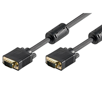 Cabo VGA/SVGA 15pin HD plug M/M com ferrites, CU,A