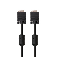 Cabo VGA/SVGA 15pin HD plug M/M com ferrites, CU,A