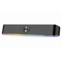 Coluna soundbar RGB Gaming, 6W RMS, control volume