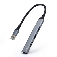 HUB USB3.2 Gen1, 1 porta USB 3.2 Gen1 + 3 ports US