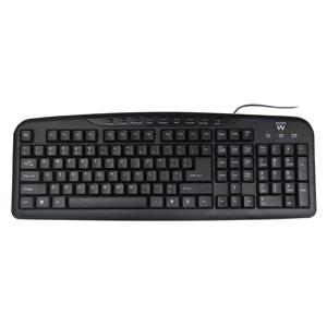 Teclado USB Multimédia Preto 