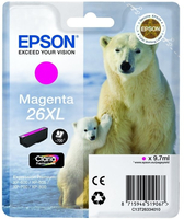 Tinteiro Magenta Série 26XL Urso Polar Tinta Clari