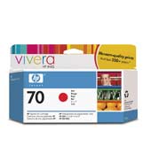 HP 70 130 ml Red Ink Cartridge with Vivera Ink