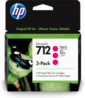 HP 712 3-Pack 29-ml Magenta DesignJet Ink Cartridg