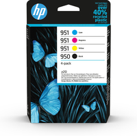 HP 950 Black / 951 CMY Original Ink Cartridge 4-Pa