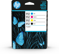 HP 912 CMYK Original Ink Cartridge 4-Pack 