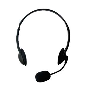 Headsets com microfone, jack 2x3.5mm, cabo 2.1m 