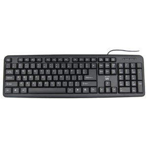 Teclado USB Preto Slim 