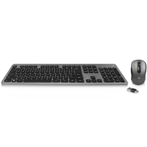 Teclado e Rato Wireless, receptor combo Type C+A 