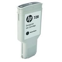 HP 728 300-ml Matte Black DesignJet Ink Cartridge 