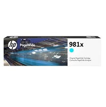 HP 981X High Yield Cyan Original PageWide Cartridg